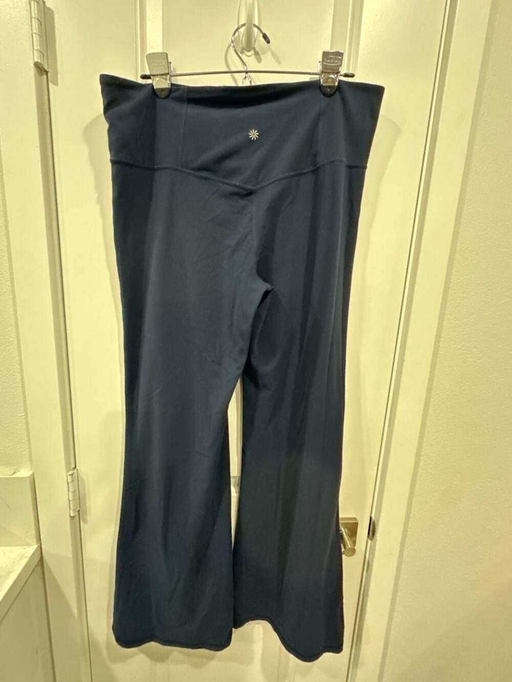 Athleta Salutation Stash High Rise Flare Pant in Navy